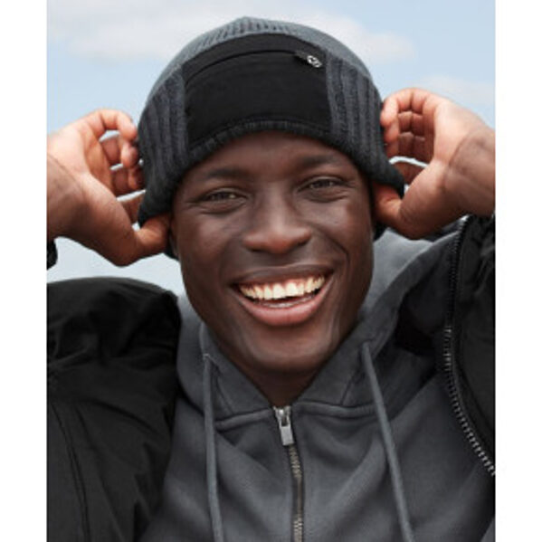 Patch Beanie with Zip