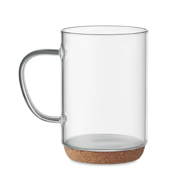 Stikla krūze ar korķa pamatni Lisbo 400ml