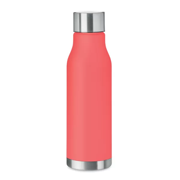 RPET ūdens pudele Glacier RPET ar gumijotu virsmu un tērauda vāciņu 600ml