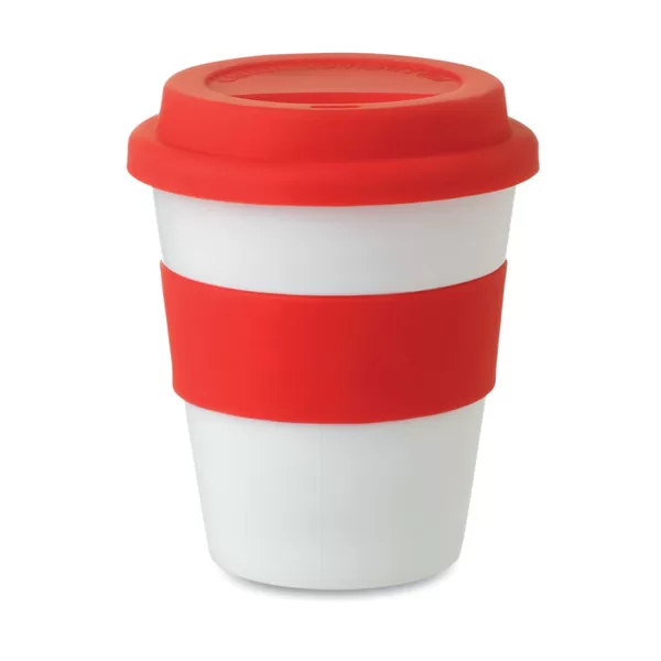 Plastmasas krūze ar vienslāņa sieniņu un silikona vāciņu Astoria 350ml