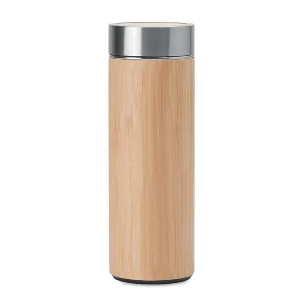 Nerūsējošā tērauda termokrūze BATUMI ar bambusa korpusu 400ml